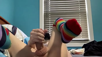 Femboy Tranny Jerks Off And Destroys Himself With A Dildo