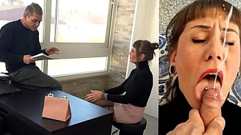 Slut Student Drinks The Professor' Cum