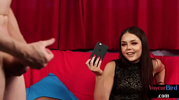 Cfnm Voyeur Amateur Femdom Babe Watches Man Jerks On Her