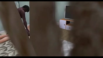 He Buries His Fat Black Cock In My Ass While They Watch - Part 1