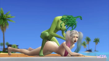 [trailer] Harley Quinn _ Medusa Having Sex At The Beach House