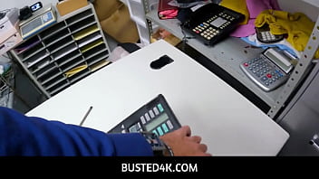 Busted4k - Cute Petite Teen Thief Chanel Camryn Completely Busted Stealing A Laptop