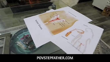 Povstepfather - Stepdaddy Teaches Teen Biology- Leia Rae