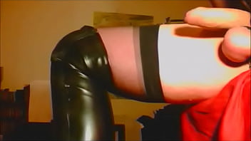 Boots And Stockings Masturbation