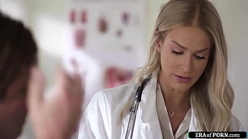 Busty Doctor Examines And Sucks A Cock