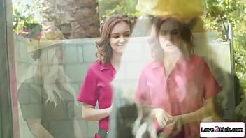 Brunette Electrician Fingers A Milf Cunt