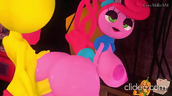 Mommy Long Legs Plays With Her New Friend