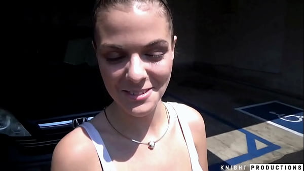 Girl Next Door Gives Sloppy Blowjob