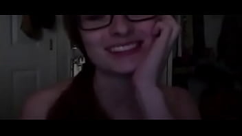 Nerdy Girl Masturbates Off Camera