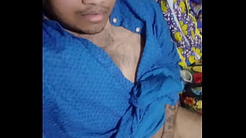 Vaibhav Jerks Off His Fat Cock _ Cums On His Bed Whilst Wearing A Blue Kurta