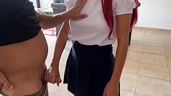 Mi Tio Daño La Tv Y Con La Escusa Que La Comode Viene Y Me Coge Cojiendo Con Sobrina De Tetas Grande