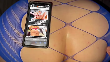 Sexy Wife In Blue Dress