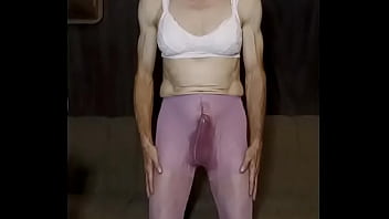 Faggot Andrew Brown Pisses In Pink Tights