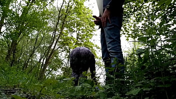 Sexy Neighbor With A Fat Ass Jerked Me Off In Nature