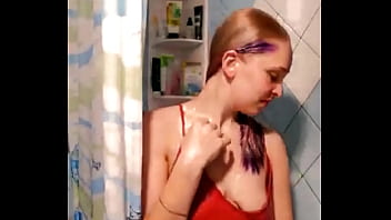 Fun In Silk Under Shower
