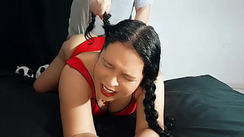 Fucking My Fat Stepbrother. He Fucks Me Doggystyle And Makes Me Moan With Pleasure. Squirt