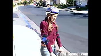 Teen Topanga Masturbates In Her Garage