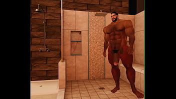 Cam Heyward Relaxes In Shower After A Hard Day