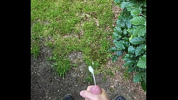 Big Outdoor Slow Motion Cumshot