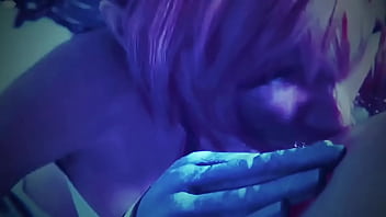 Pink Haired Bitch Gives An Incredibly Slobbery Blowjob