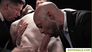 Teen Gay Cole Analed By Three Rich Dudes