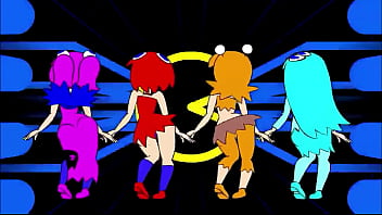 Pacman ghost girls dance (3 phases) 1080p