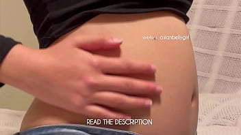 Skinny Asian Girl Stuffs Her Belly With Sushi Until She Looks Fat (@asianbellygirl)