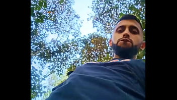 Big Uncut Cock Latino Jerking Outdoors In The Woods And Eating His Tasty Cum Careful Not To Get Caught. What Do You Do If You Find Me Like This?