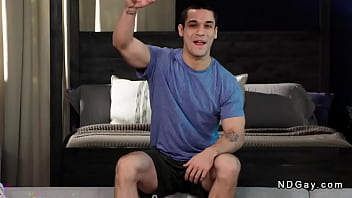 After Work Out Handsome Gays Anal Fuck On The Sofa