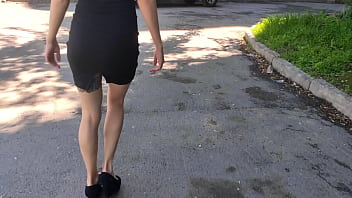 Horny Girl Sucking Dick Into Porch - Outside Fucking!