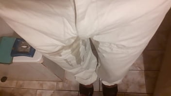 Trany Can_t Wait And Piss In Her Clothes