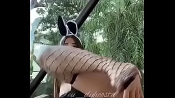 Busty Young Woman Wiggling Her Hot Ass