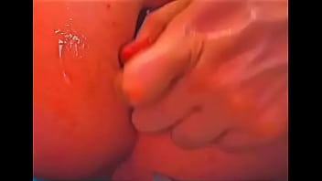 Teen Uses Lubed Dildo