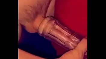 Teen Plays With Fleshlight And Lube