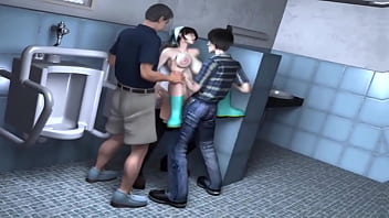 Bigboobs Cleaning Staff And Lucky Student -hentai 3d 42