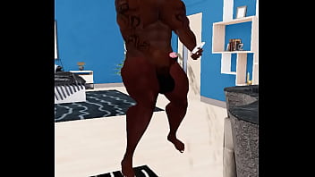 Super Hunk Duane Brown Jerks For Facetime Fan