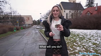 Public Agent Married Blonde Babe Has Sex With A Stranger With A Huge Fat Cock