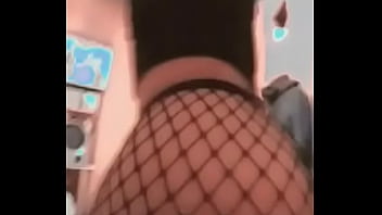 Morrita Muy Caliente En Medias De Red