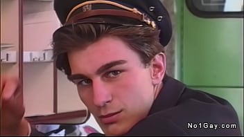 Threesome Gay Anal Fuck In The Mail Cabin