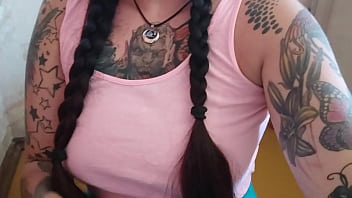 Hot And Busty Girl Next Door Sucks Big Dildo While No One Is Home