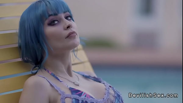 Almost Married Man Fucks Blue Haired Babe