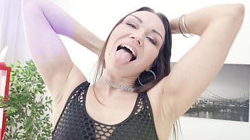 First Ever Scene - Nympho Brunette Kristina Grace Gets Face Fucked Before 4on1 Dp Session Sz3085