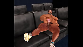 Mega Hunk Heyward Jerks His Huge Cock