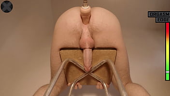 Man Grinds On Dildo And Moans