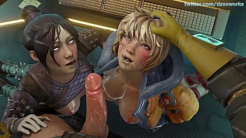 Wraith _ Wattson Blowjob (by: Dzooworks)