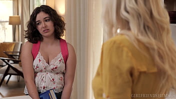 Curious Stepdaughter Leana Lovings Experiments With Her Stepmom Serene