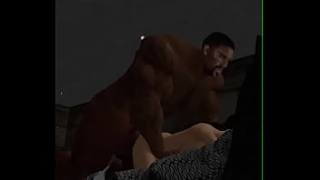 Mega Hunk Duane Brown Tackles Asian Wife In The End Zone