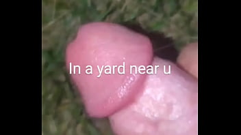 Cumming In Neighborhood Yard