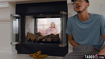 Blonde Milf Sadie Summer Caught Masturbating By A Perving Young Virgin Guy