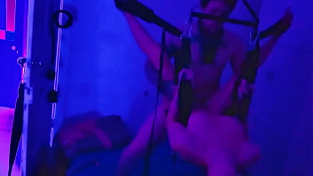 Hot Blonde Slut On Sex Swing